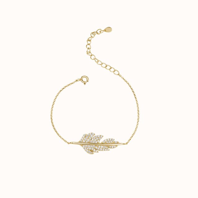 Pavé Leaf Bracelet